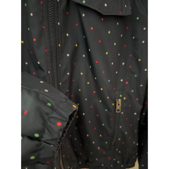 The North Face Multicolor Polka‎ Dot Rain Windbreaker Jacket Navy Blue Size XS - Picture 9 of 10